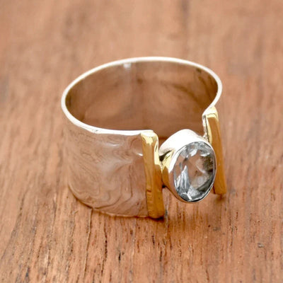 Tatum | Retro Geometric Zirconia Ring