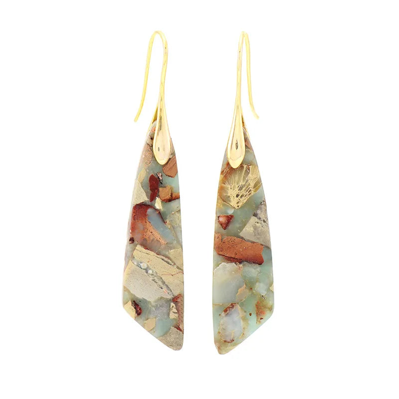 Hazel | Bohemian Emperor Stone Drop Earrings