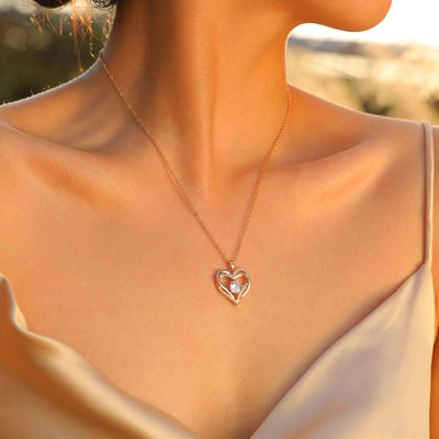 Heart-Shaped Birthstone Pendant Necklace