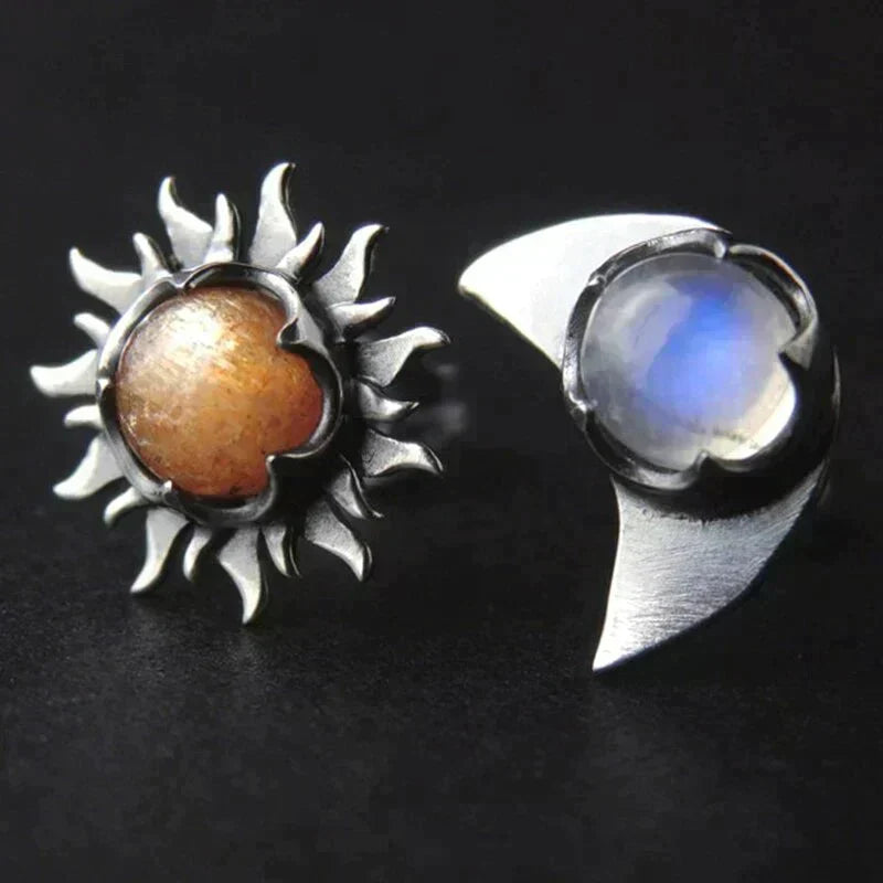 Skylar | Radiance - Celestial Sun and Moon Earrings