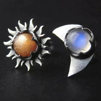 Skylar | Radiance - Celestial Sun and Moon Earrings