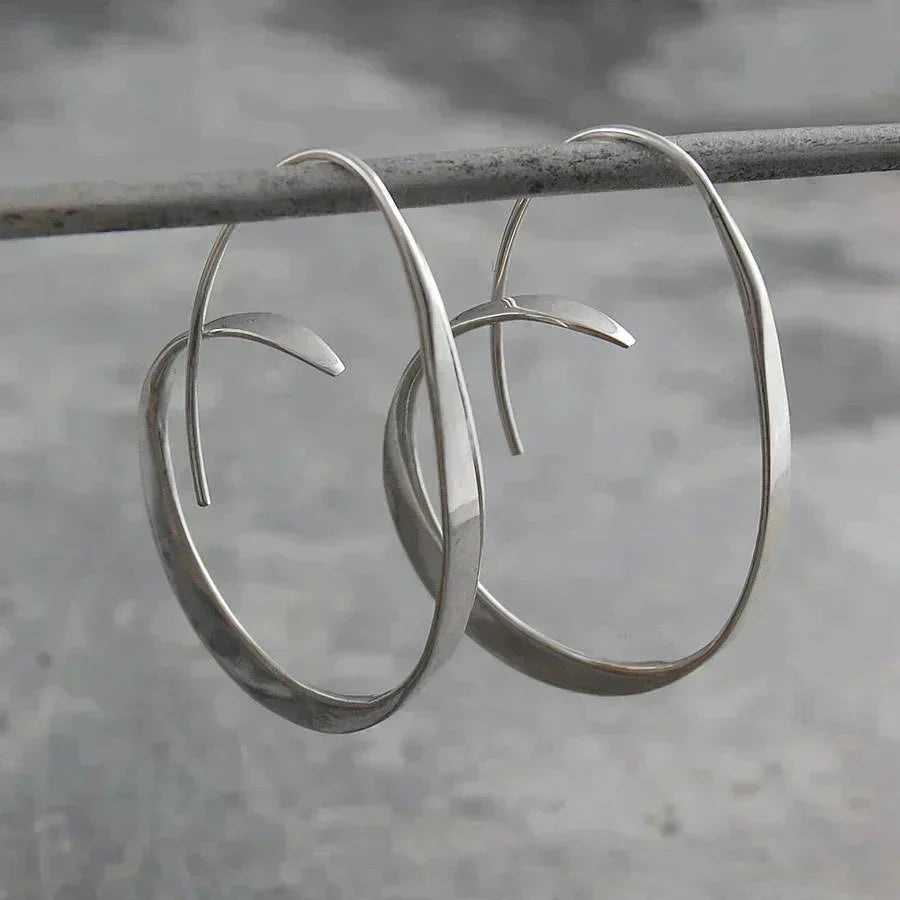 Twisted Elegance Spiral Earrings