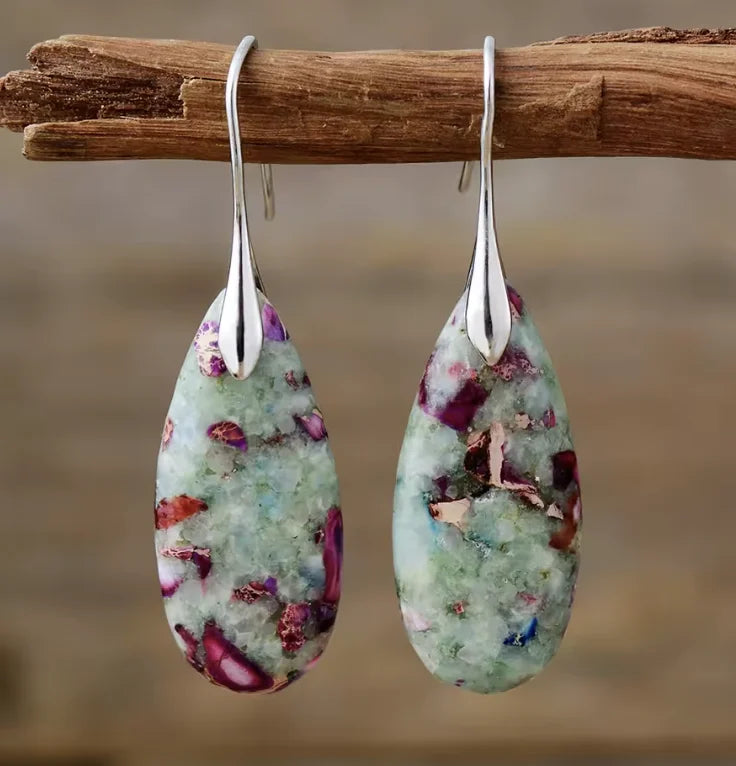 Sophia | Dangle Earrings with Freshwater Pearl and Shell Accents