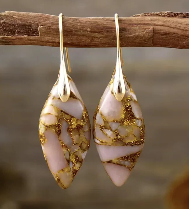 Sophia | Dangle Earrings with Freshwater Pearl and Shell Accents