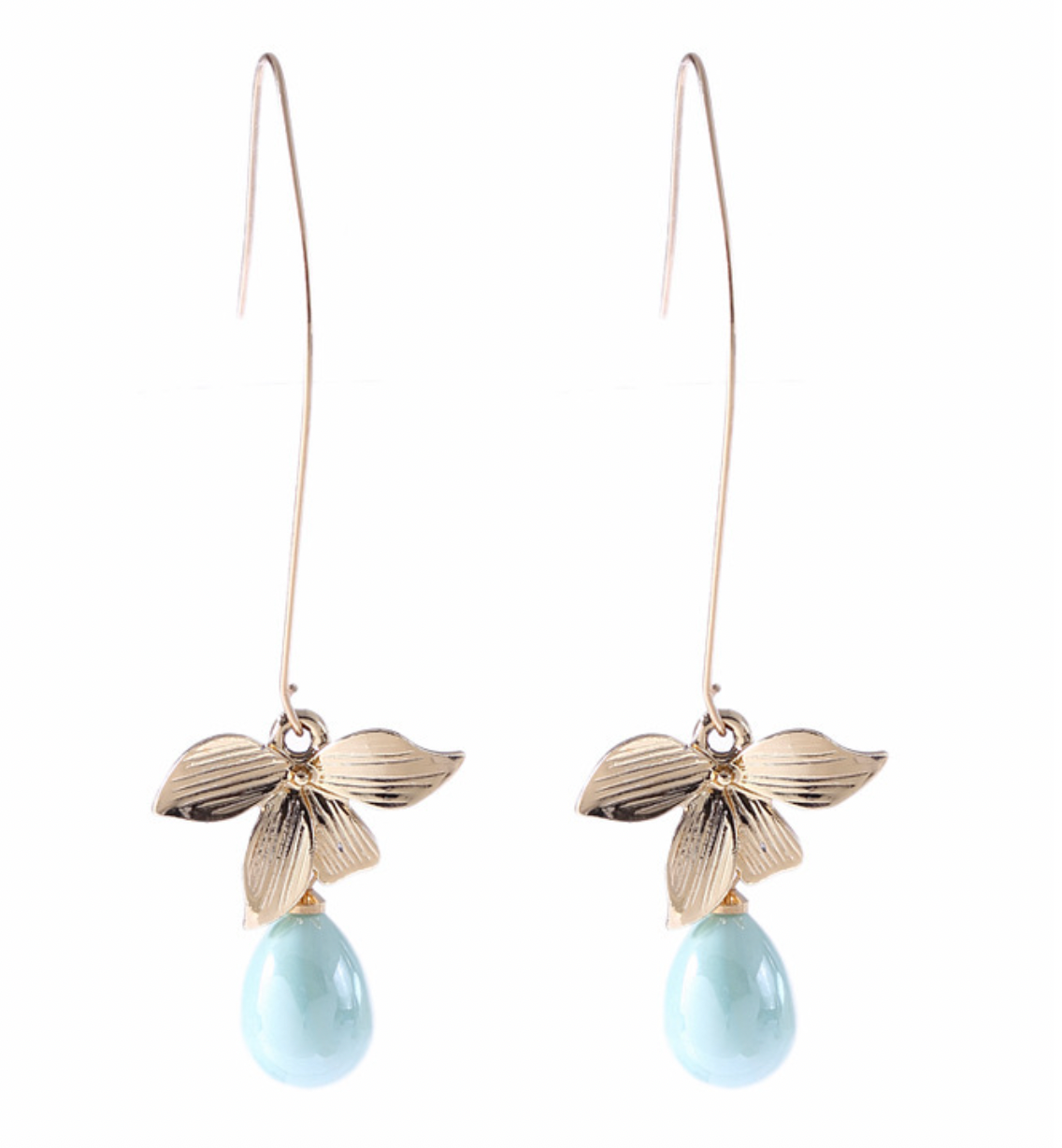 Viviana | Jade Pearl & Floral Drop Earrings
