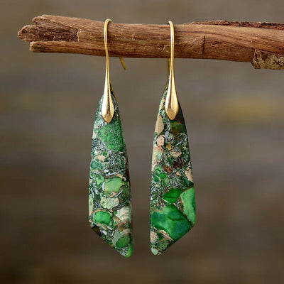 Hazel | Bohemian Emperor Stone Drop Earrings