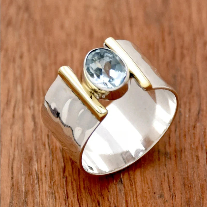 Tatum | Retro Geometric Zirconia Ring