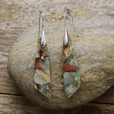 Hazel | Bohemian Emperor Stone Drop Earrings