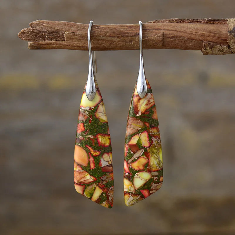 Hazel | Bohemian Emperor Stone Drop Earrings
