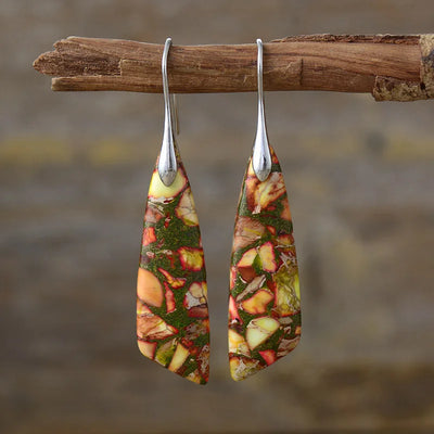 Hazel | Bohemian Emperor Stone Drop Earrings