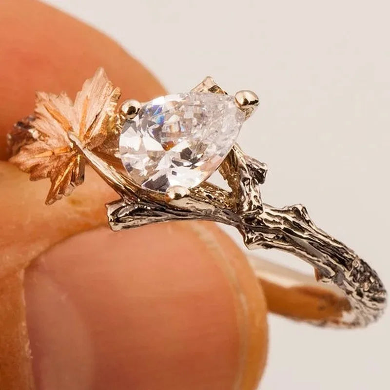 Adaline | Elegant White Zircon Fashion Ring