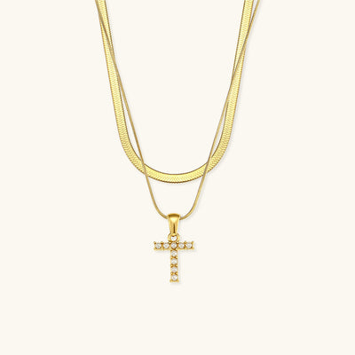 Fiona 18k Gold Layered Initial Necklace