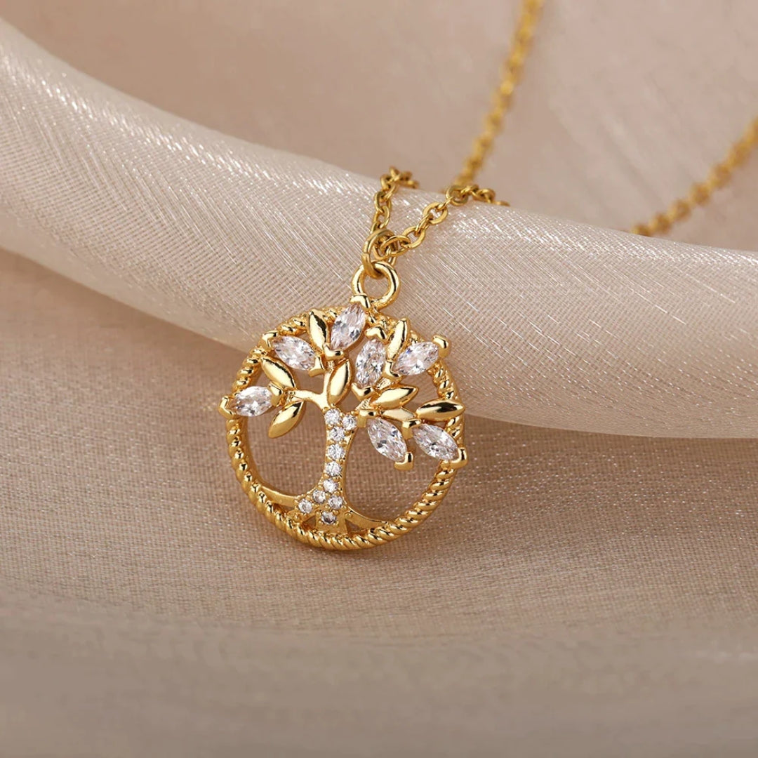 Golden Tree of Life Radiance Necklace