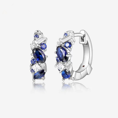 Twisted Zirconia Small Hoop Earrings
