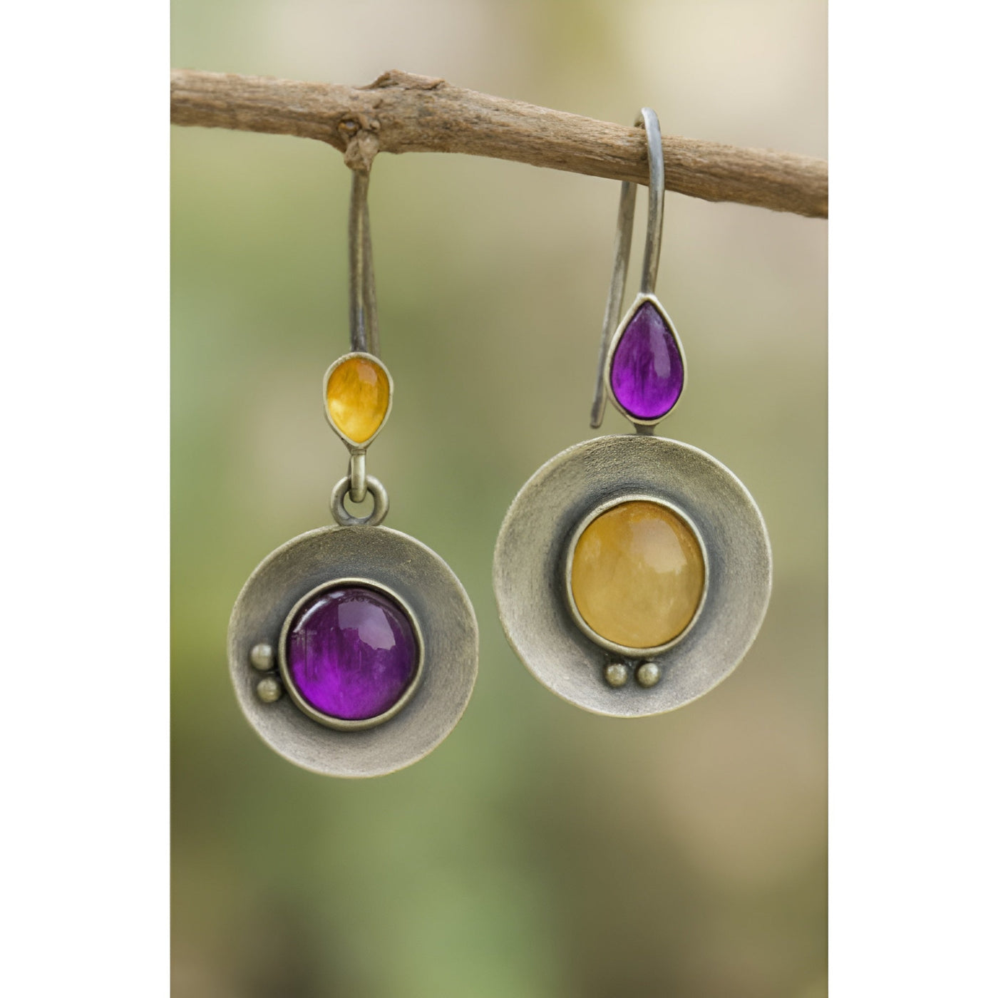Elfriede Moonstone Drop Earrings