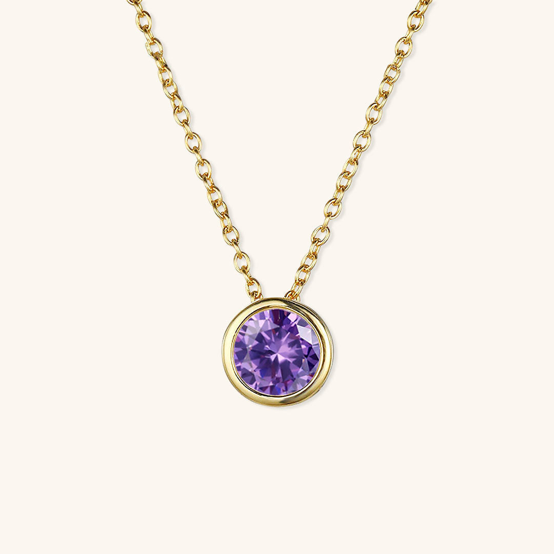 Amelia 18k Gold Birthstone Necklace