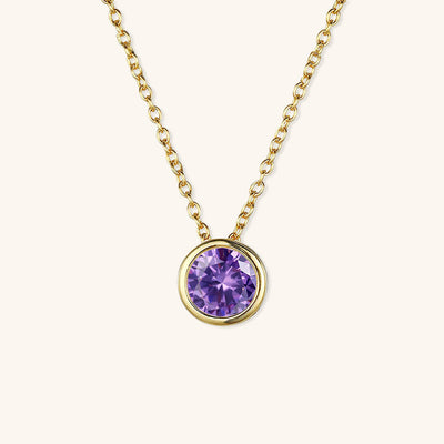 Amelia 18k Gold Birthstone Necklace