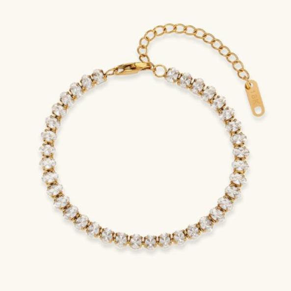 Wisteria Diamond Tennis Bracelet in 18k Gold