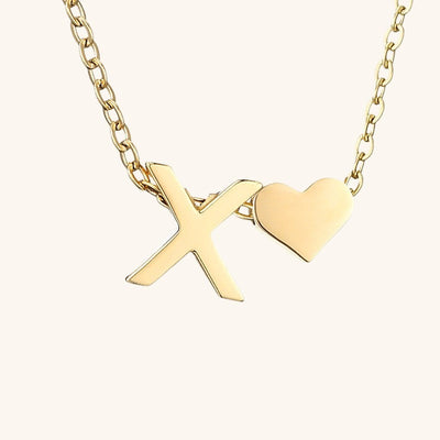 18k Gold Initial Necklace - Ria
