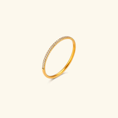 Zarra 18k Gold Paved Ring