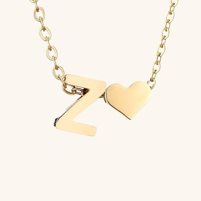 18k Gold Initial Necklace - Ria