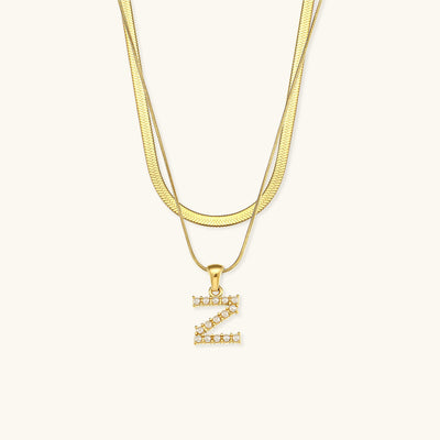 Fiona 18k Gold Layered Initial Necklace