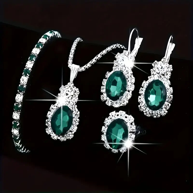 Seloria Grevalyn White Gold Jewelry Set