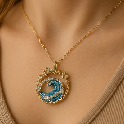 Chic Ocean Oath Necklace – Celebrate Your Passion for the Sea