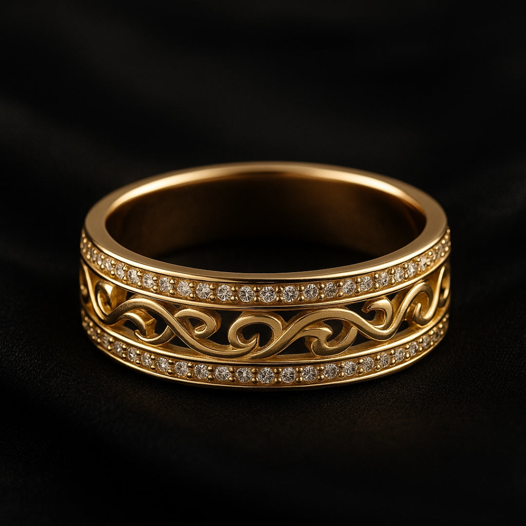 Luxurious Hohloha Hellera Gold Ring – An Elegant Accessory for Every Occasion