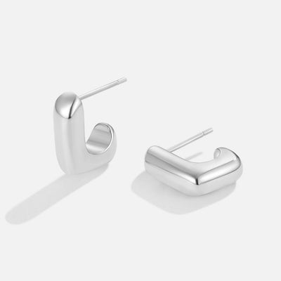 Alice Carré Sterling Silver Hoop Earrings