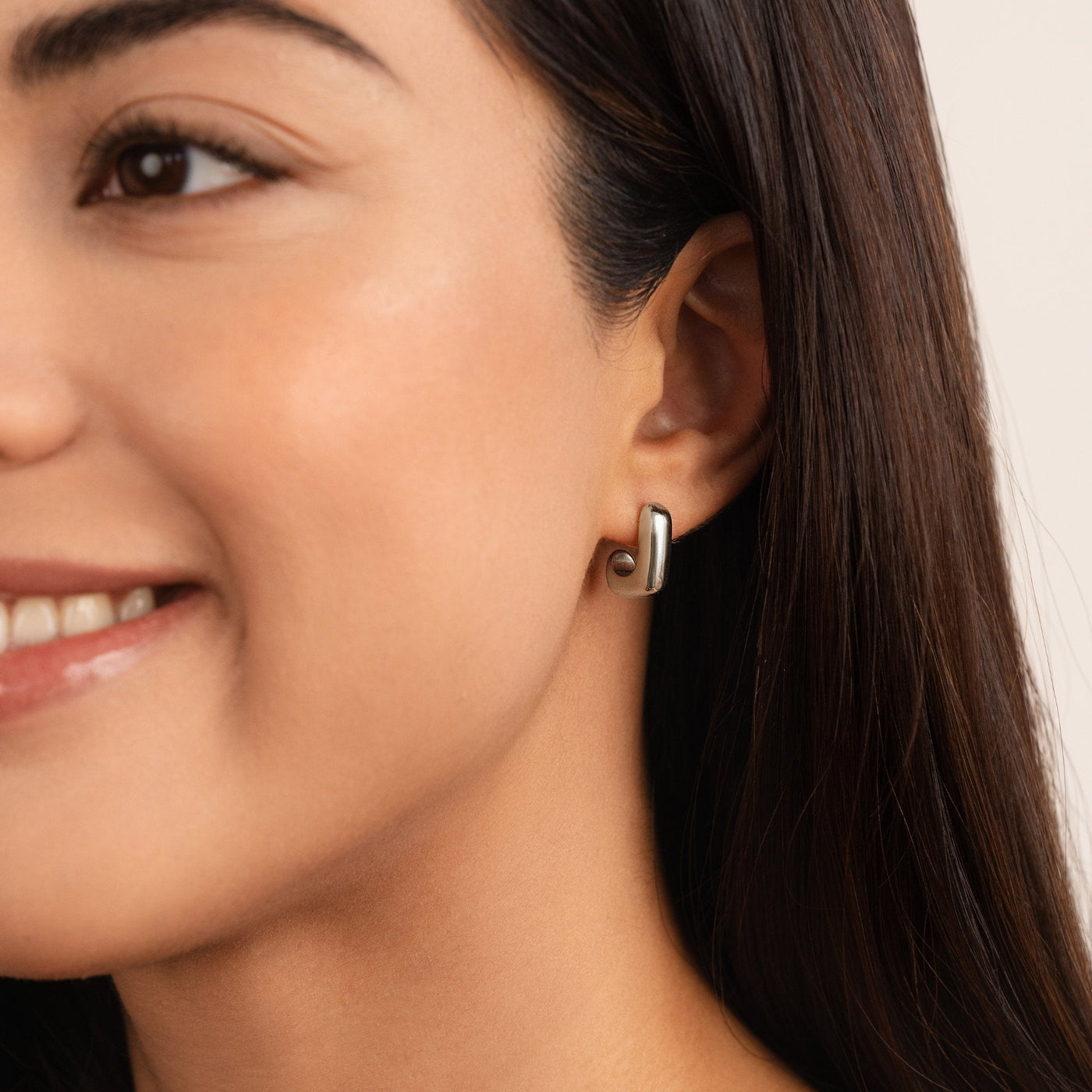 Alice Carré Sterling Silver Hoop Earrings