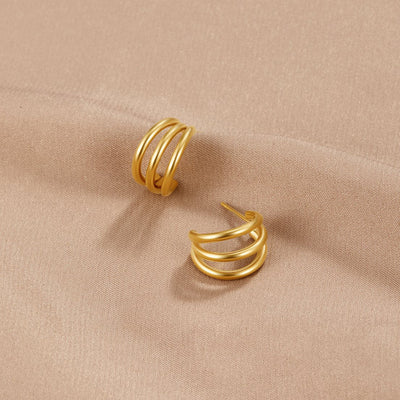 Anaya Triple Glow Hoop Earrings