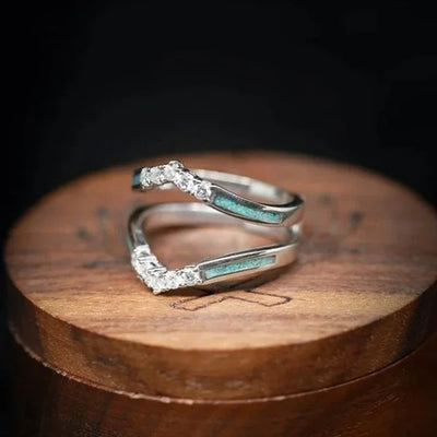 Authentic Turquoise and Diamond Ring