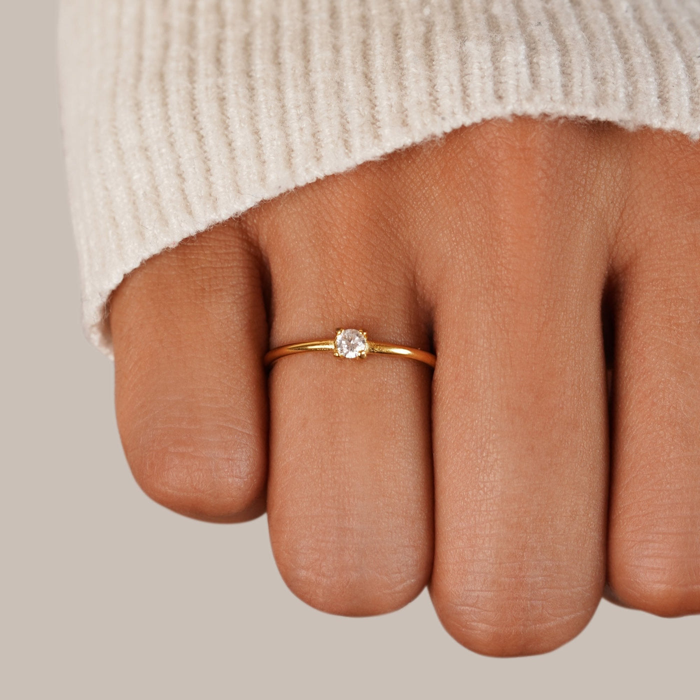 14k Gold Birthstone Ring