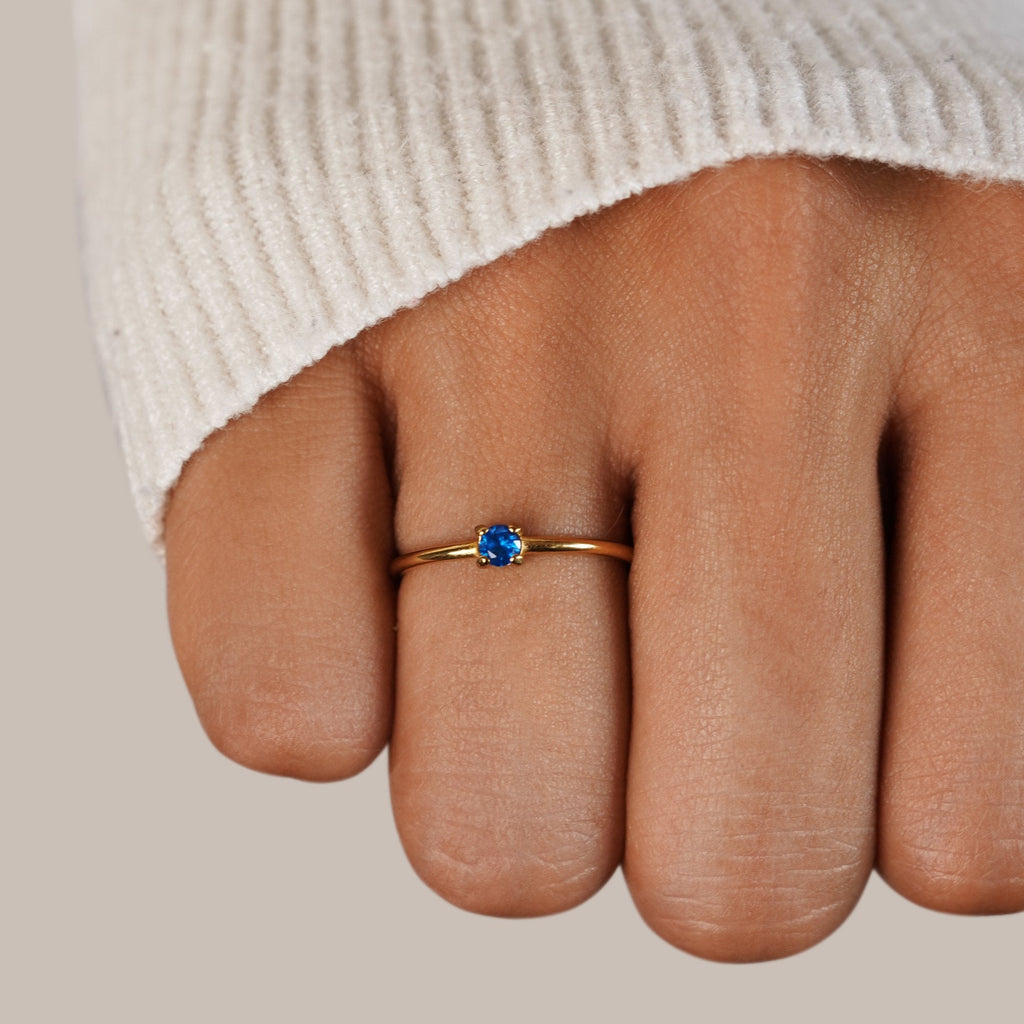 14k Gold Birthstone Ring