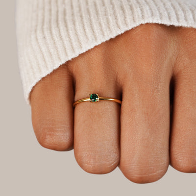 Gold Rings Featuring Birthstones