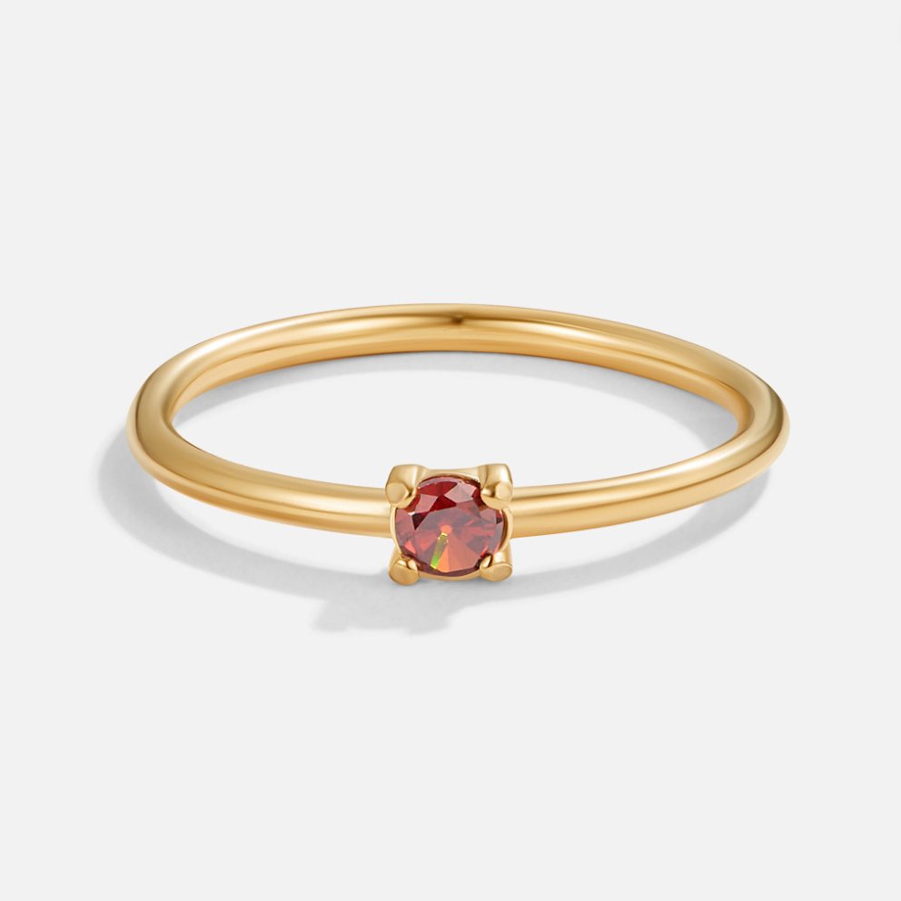 14k Gold Birthstone Ring