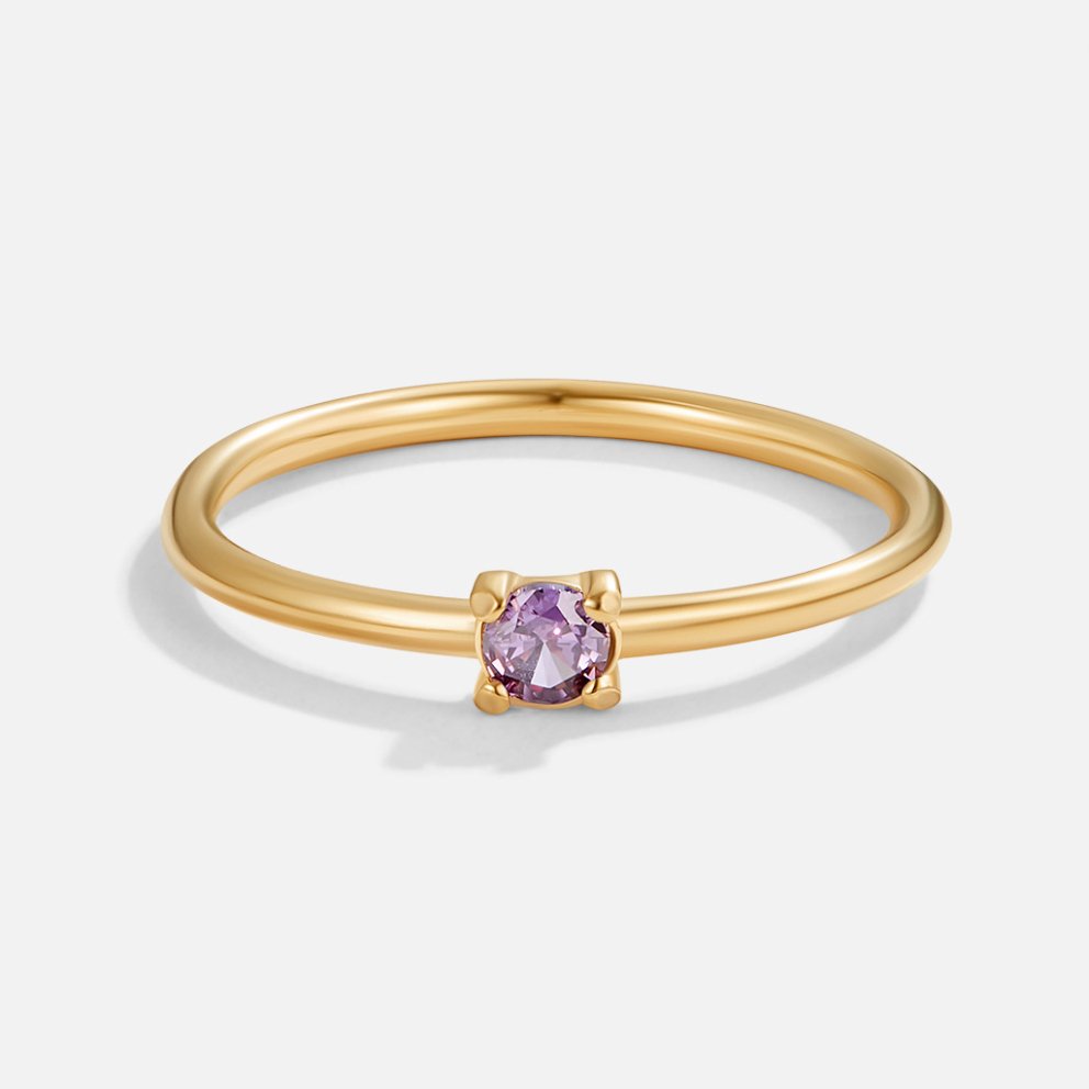 14k Gold Birthstone Ring