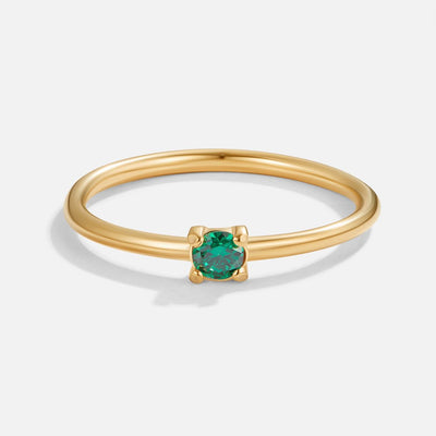 14k Gold Birthstone Ring