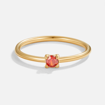 14k Gold Birthstone Ring