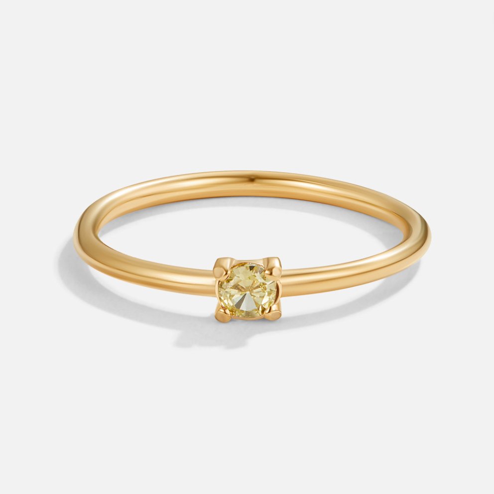 14k Gold Birthstone Ring