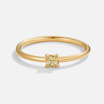 14k Gold Birthstone Ring