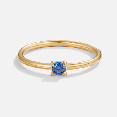 14k Gold Birthstone Ring