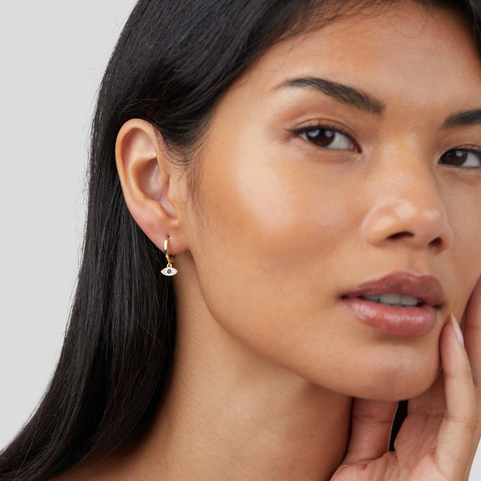 Sylvia | Sie Drop Earrings with Eye Design