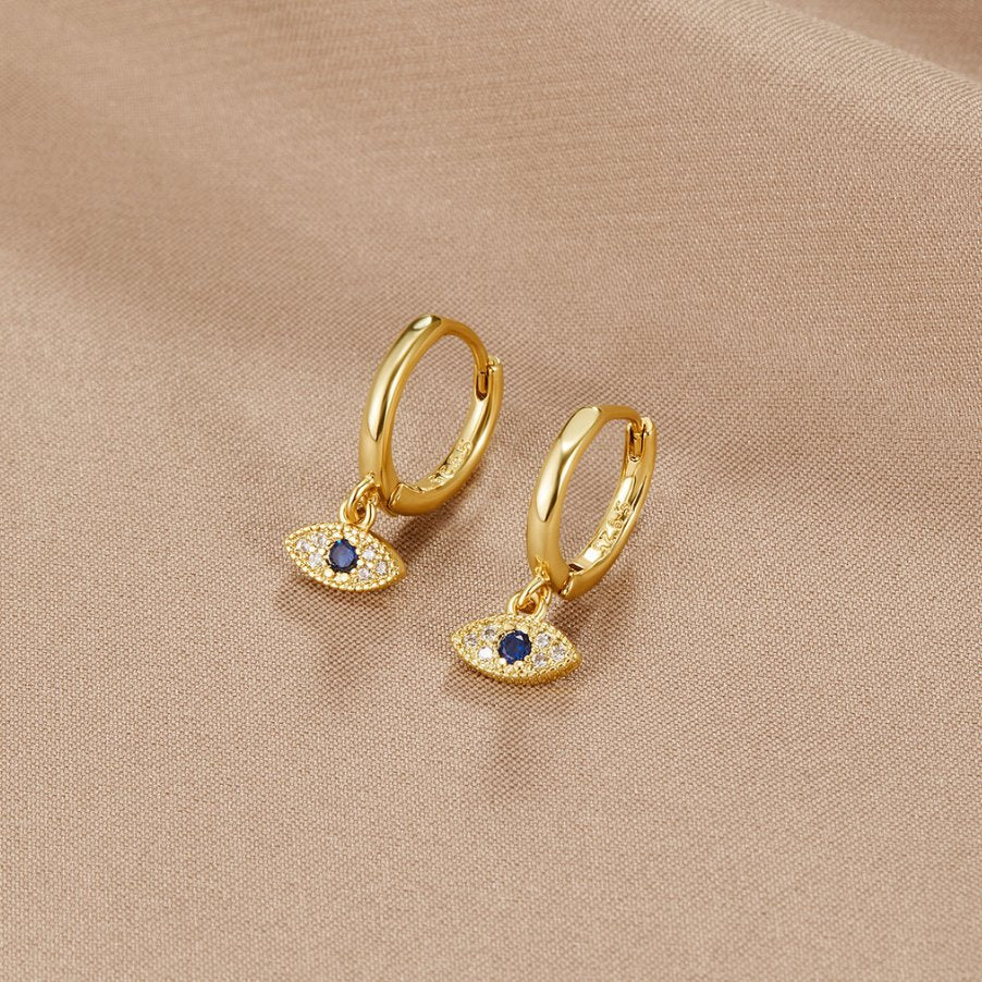 Sylvia | Sie Drop Earrings with Eye Design
