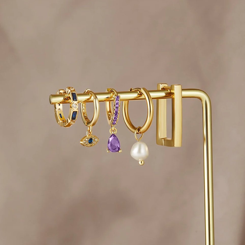 Sylvia | Sie Drop Earrings with Eye Design