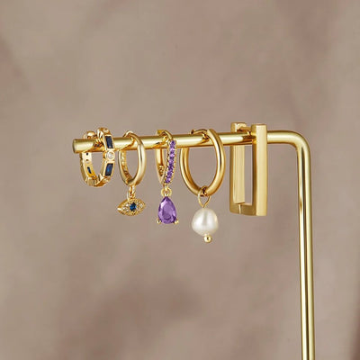 Sylvia | Sie Drop Earrings with Eye Design