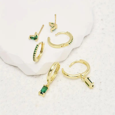 Gold Fiorenza Viridelle Earrings Set