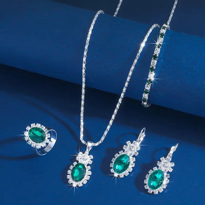 Seloria Grevalyn White Gold Jewelry Set