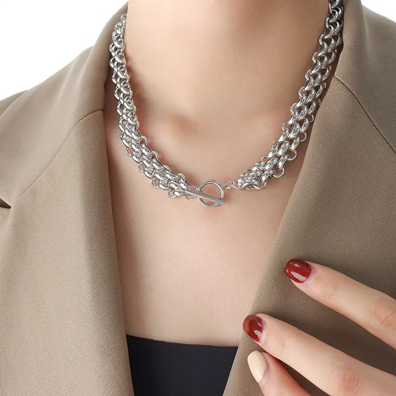 Elegant Rice Bead Necklace and Bracelet Set